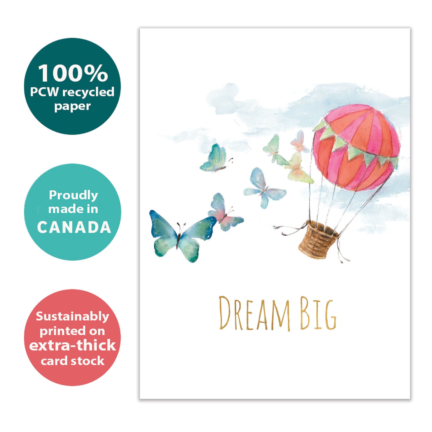 Dream Big Balloons Birthday Card