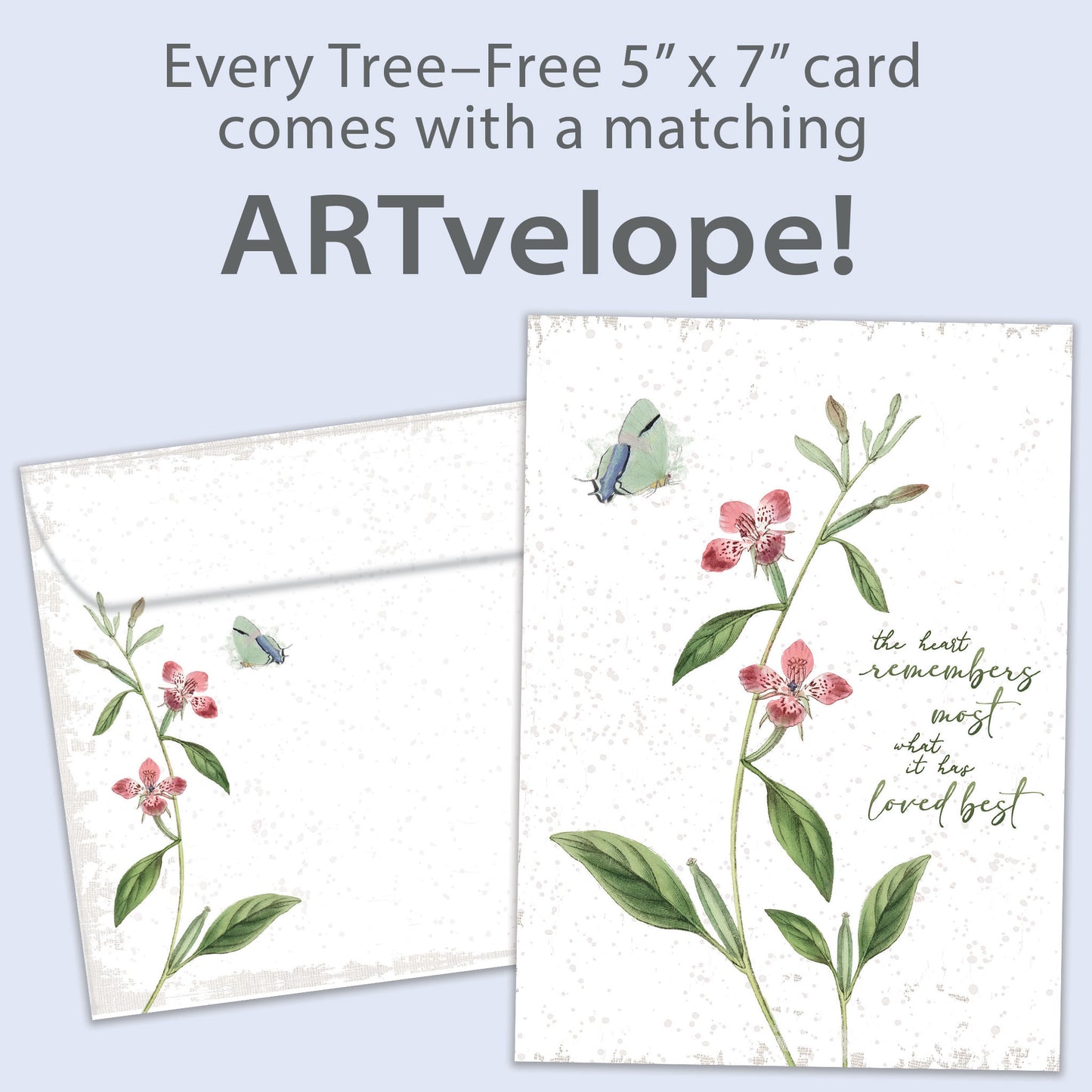 The Heart Remembers Sympathy Card