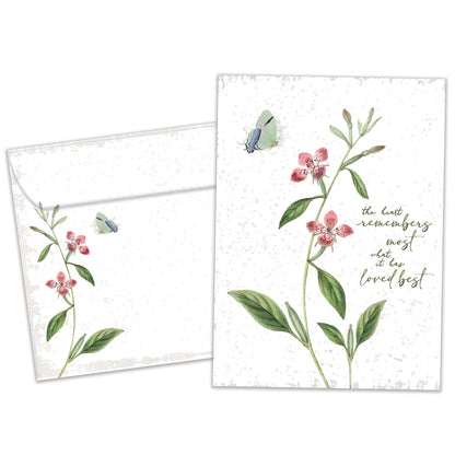 The Heart Remembers Sympathy Card