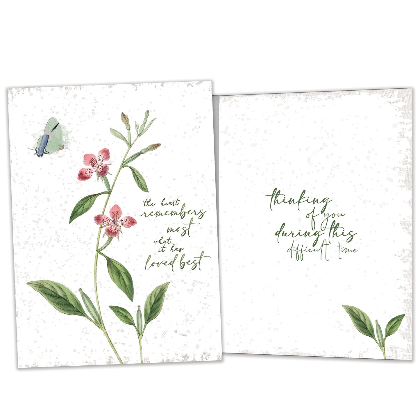 The Heart Remembers Sympathy Card