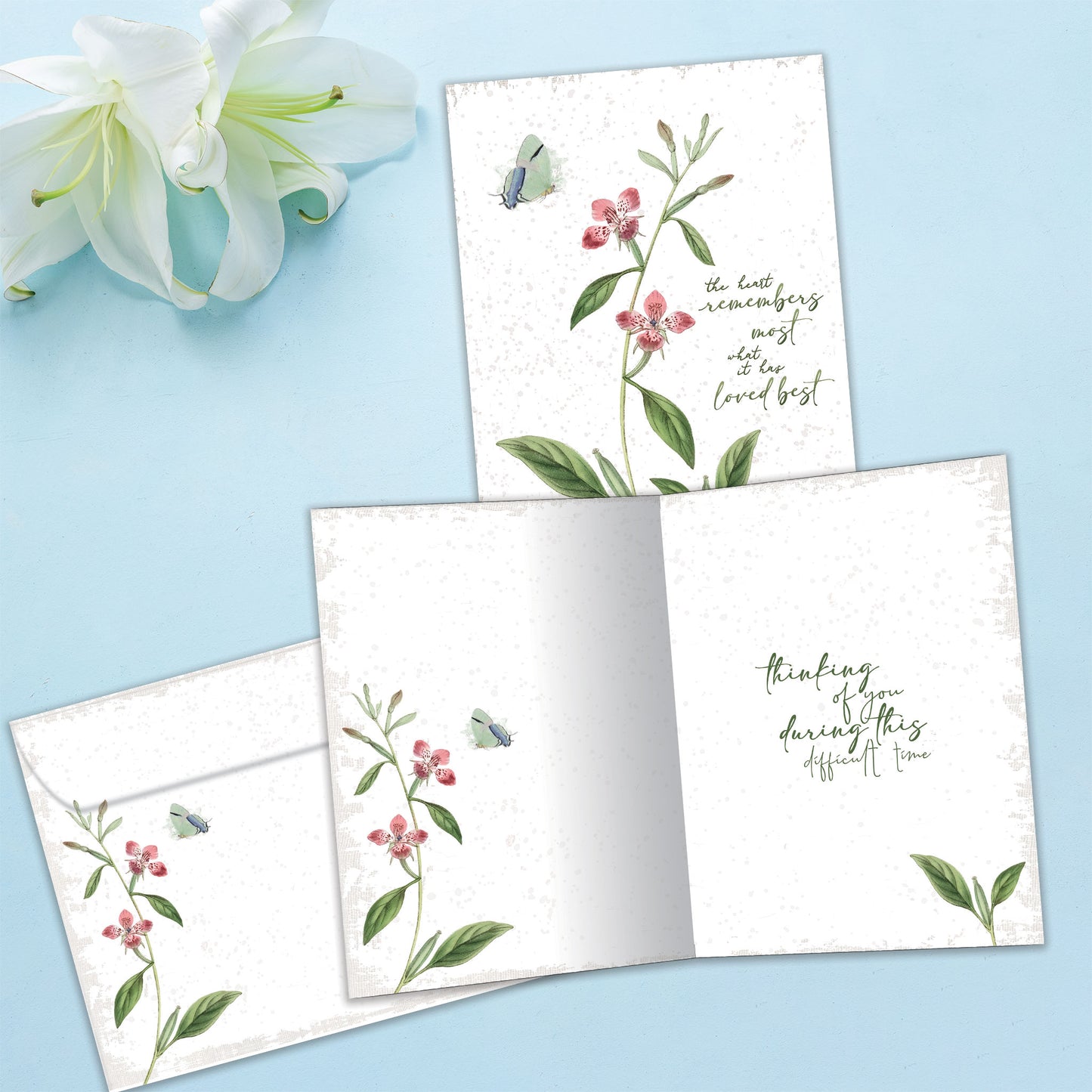 The Heart Remembers Sympathy Card