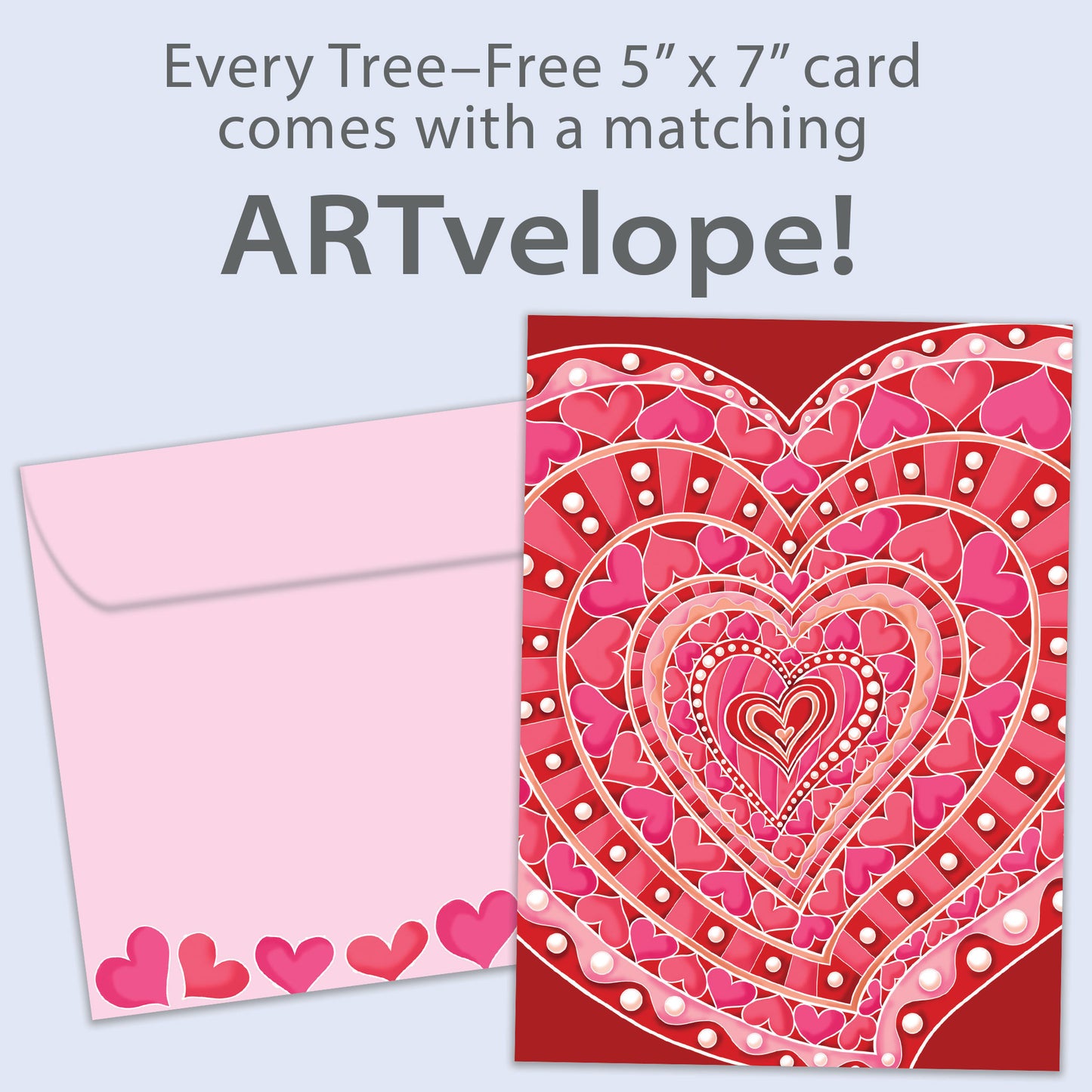 Layers of Hearts Valentine’s Day Card