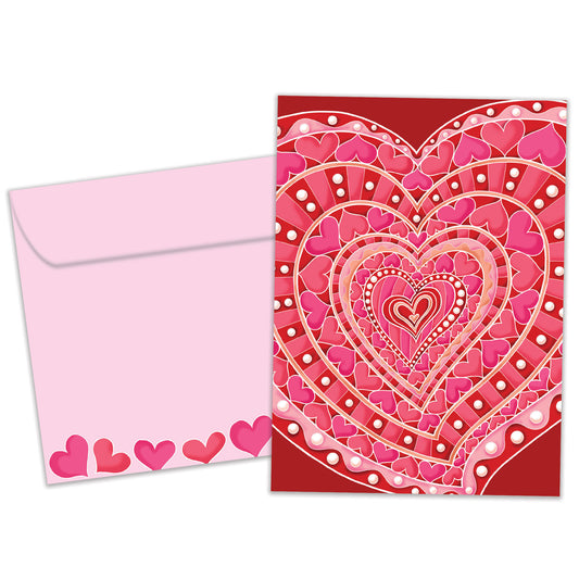 Layers of Hearts Valentine’s Day Card
