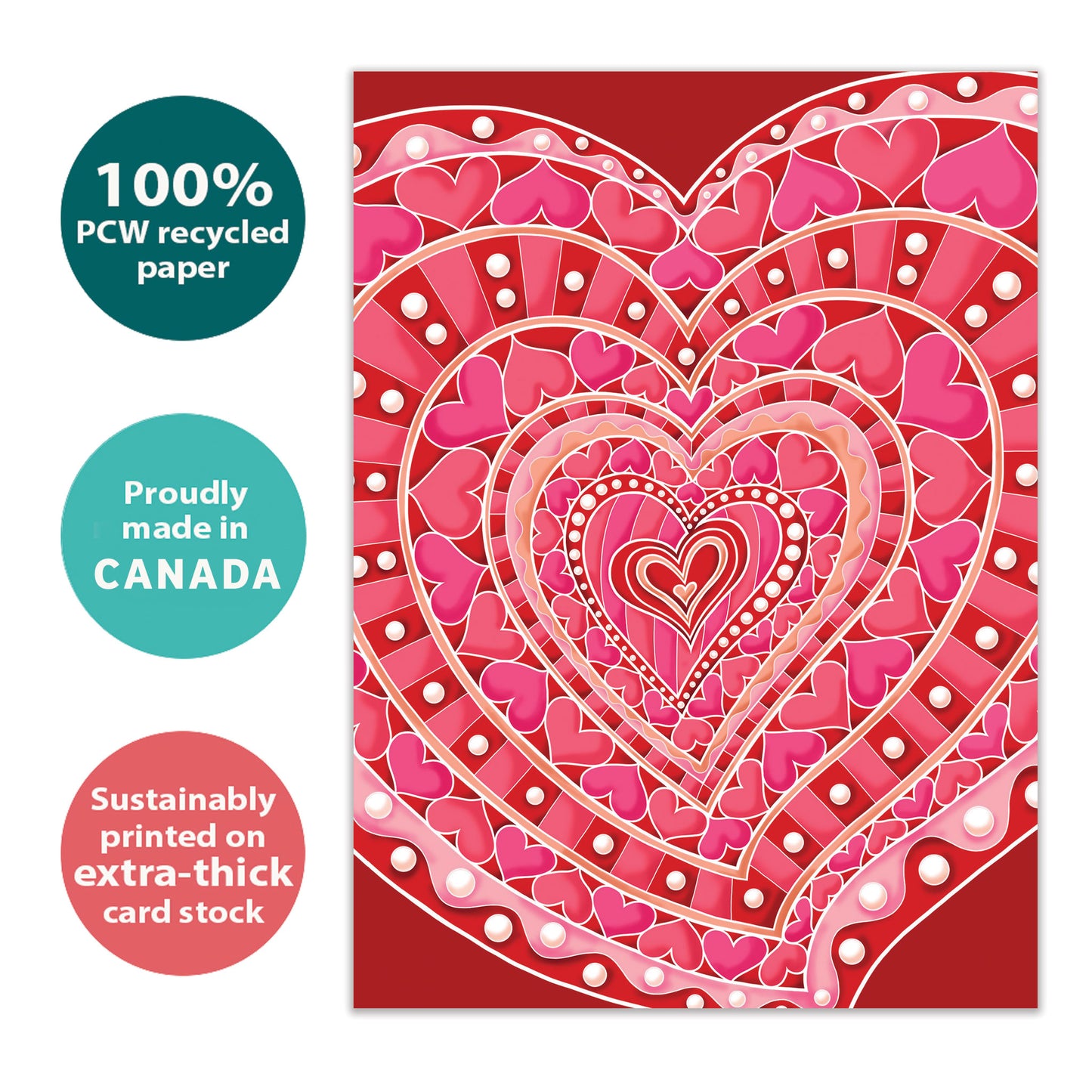 Layers of Hearts Valentine’s Day Card