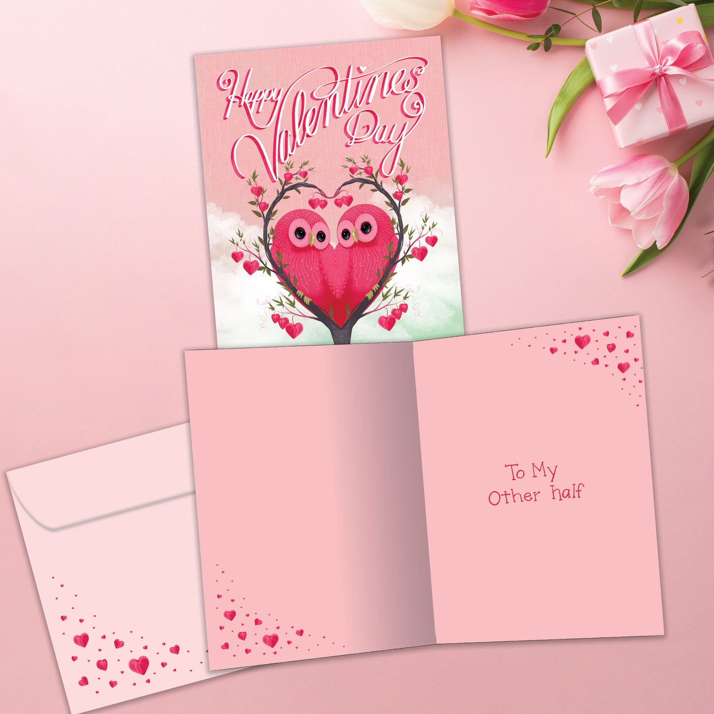 Owl Pair Valentine’s Day Card