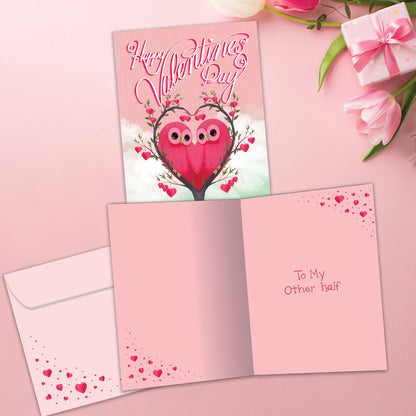 Owl Pair Valentine’s Day Card