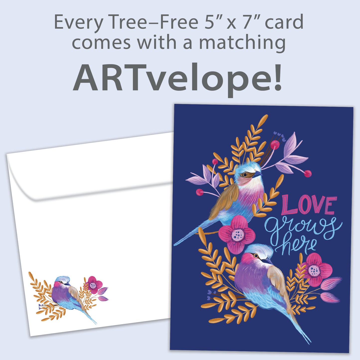 Love Grows Here Valentine’s Day Card