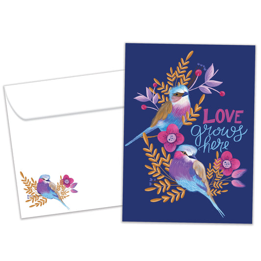 Love Grows Here Valentine’s Day Card