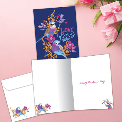 Love Grows Here Valentine’s Day Card