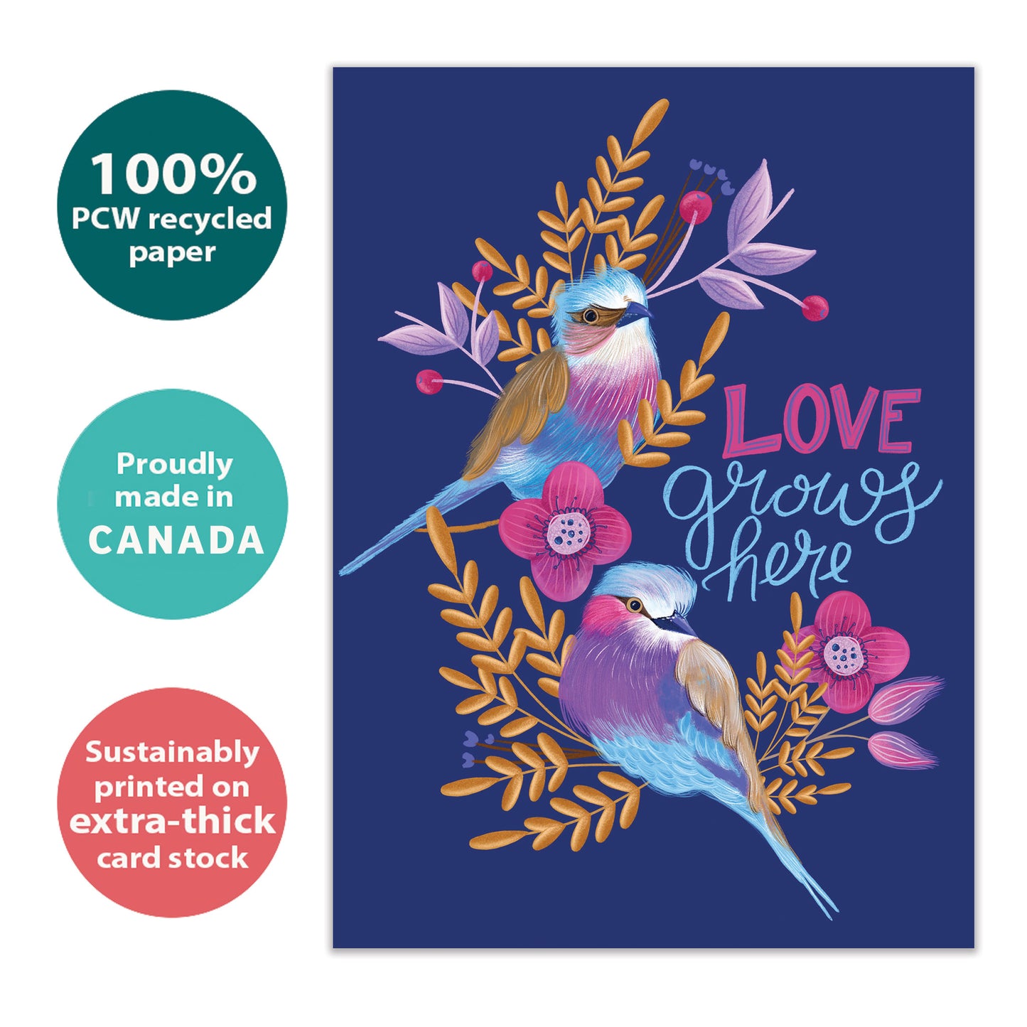 Love Grows Here Valentine’s Day Card
