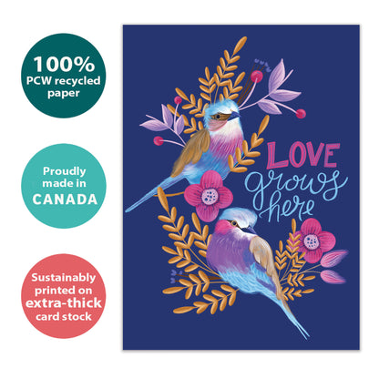 Love Grows Here Valentine’s Day Card