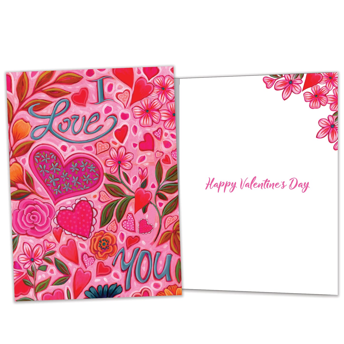 I Love You Floral Valentine’s Day Card