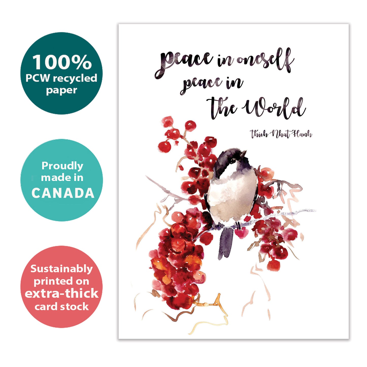 Peace In The World Holiday Card