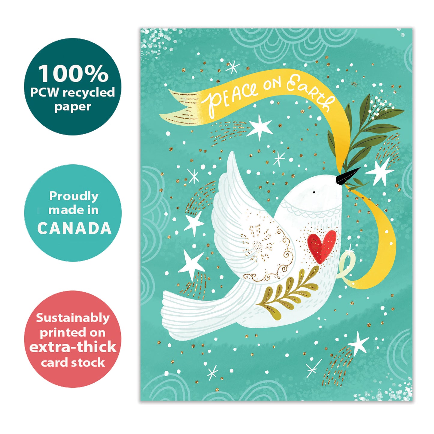 Peace Dove Holiday Card