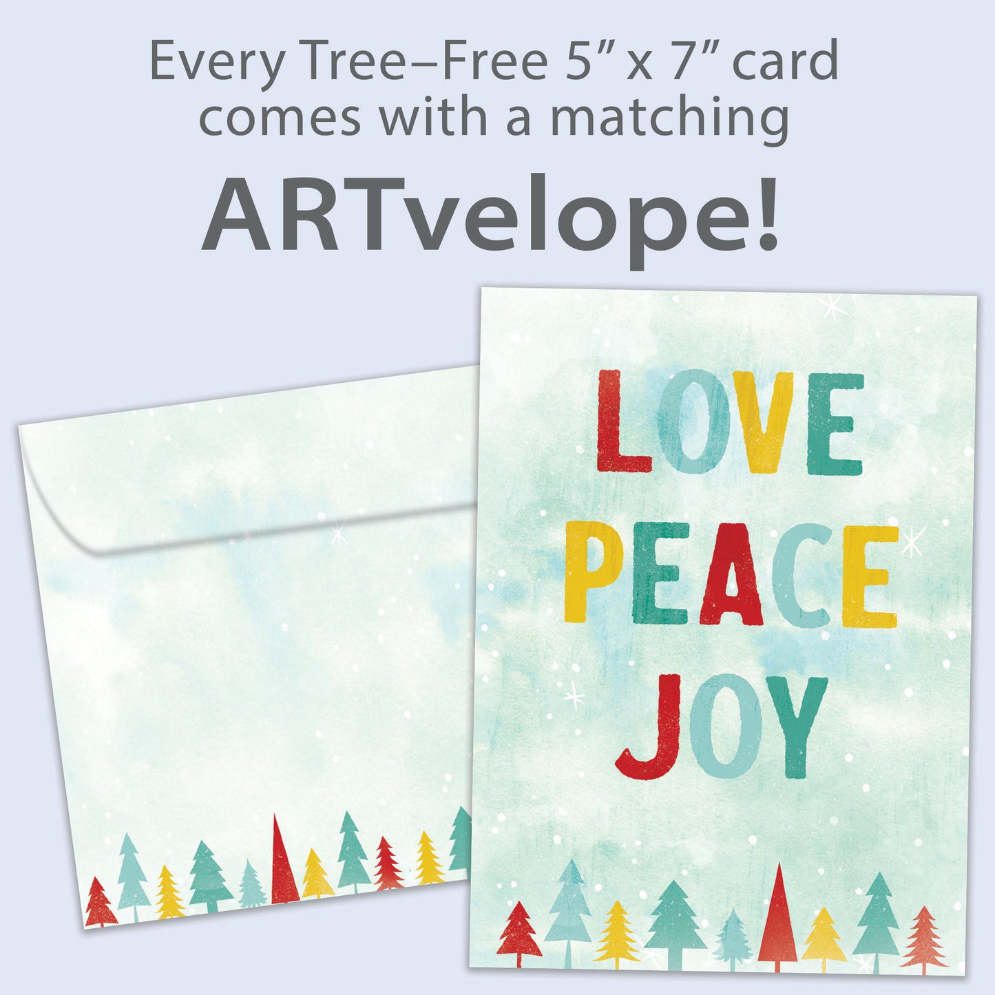 Peace Love Joy Holiday Card