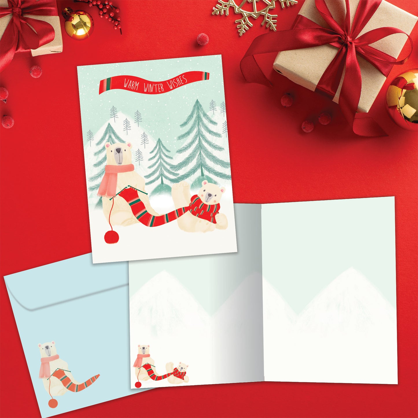 Warm Polar Bears Holiday Card