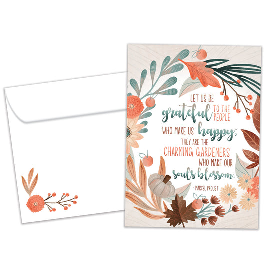 Grateful and Happy Thanksgiving Card