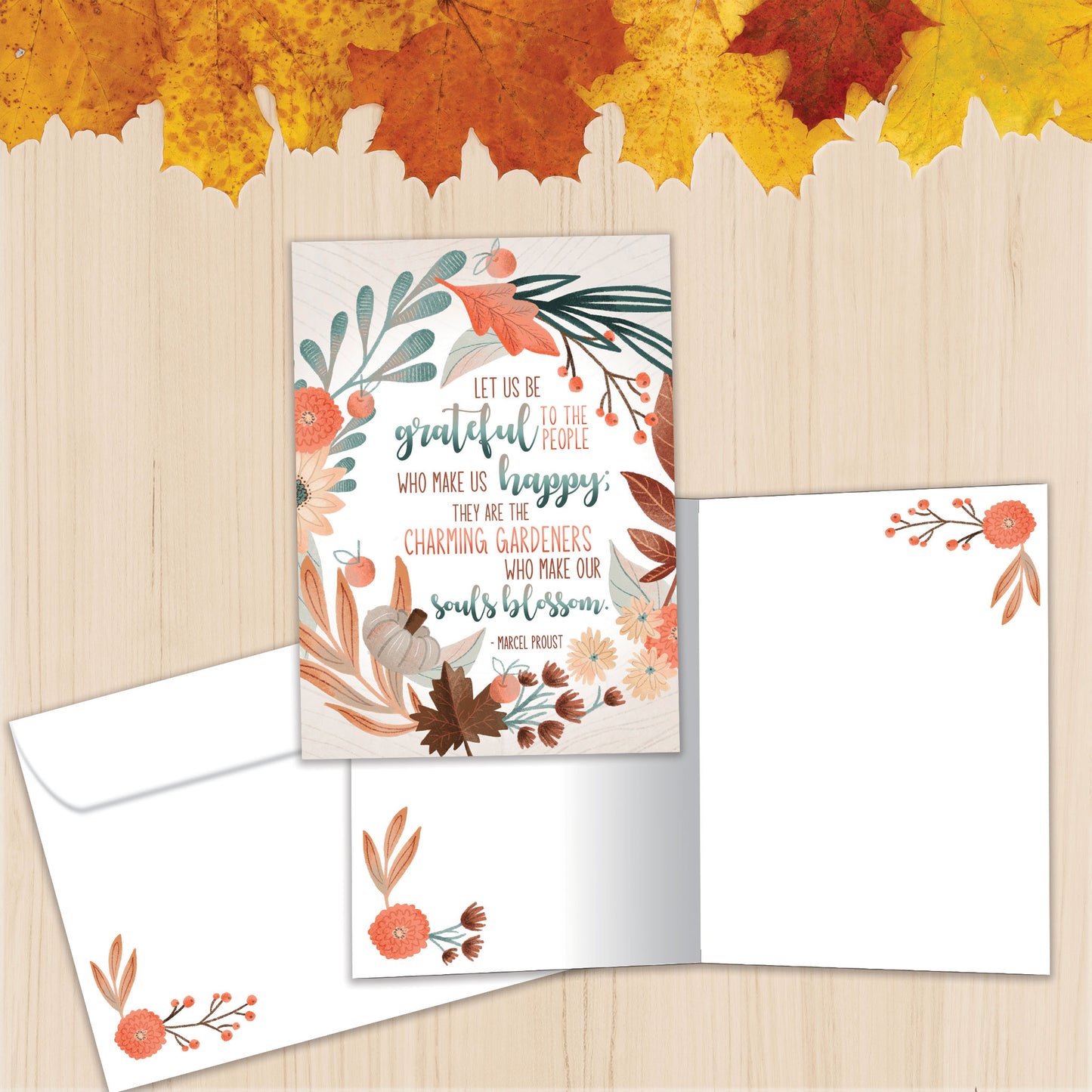 Grateful and Happy Thanksgiving Card