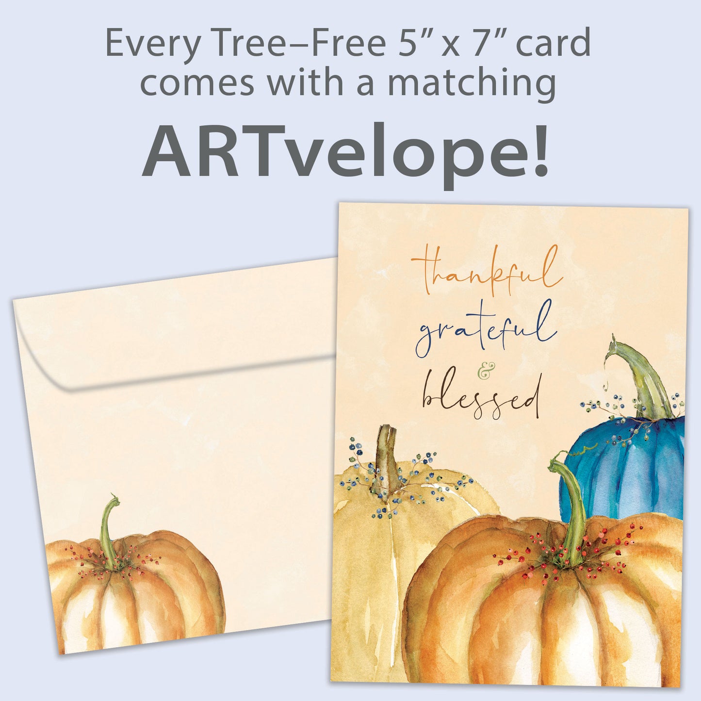 Thankful Pumpkins Thanksgiving Card