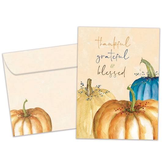 Thankful Pumpkins Thanksgiving Card