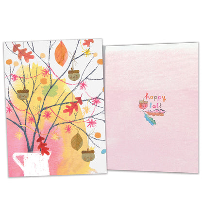 Happy Fall Bouquet Thanksgiving Card