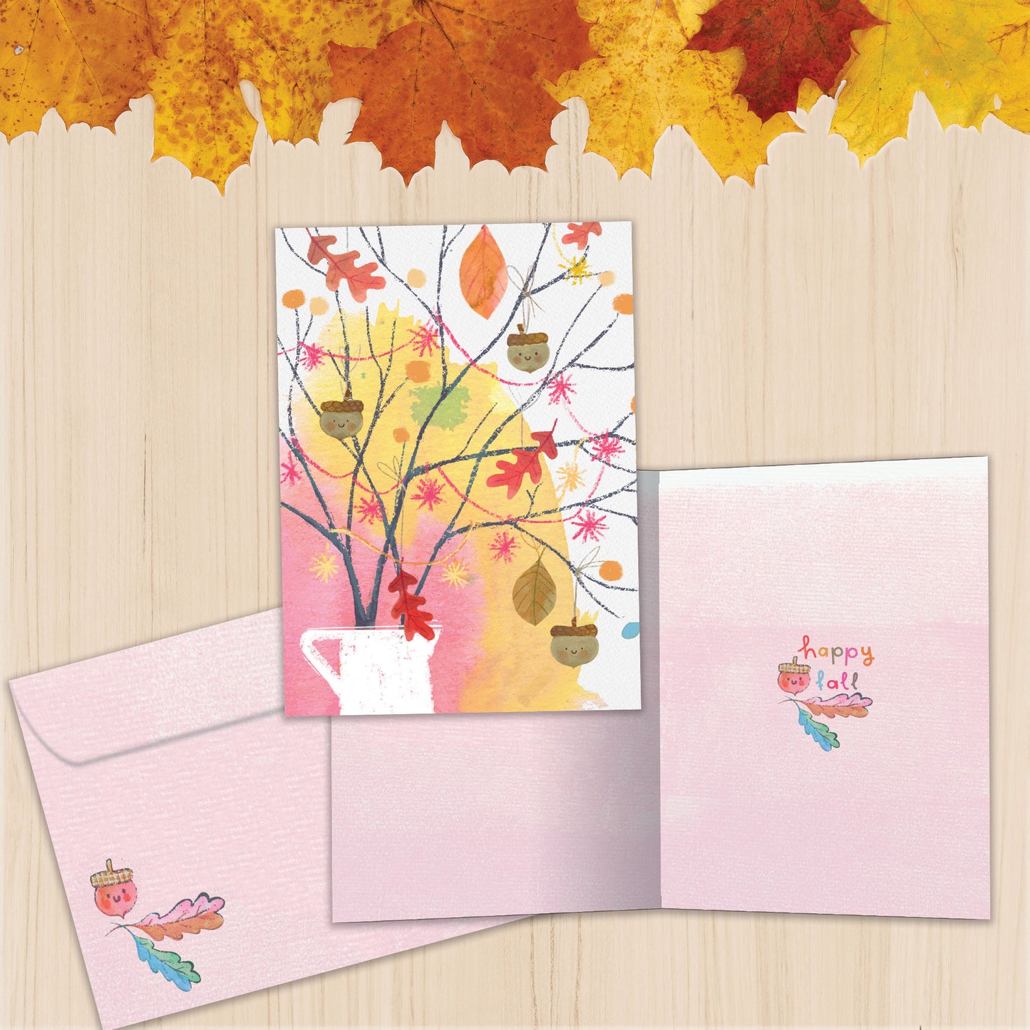 Happy Fall Bouquet Thanksgiving Card