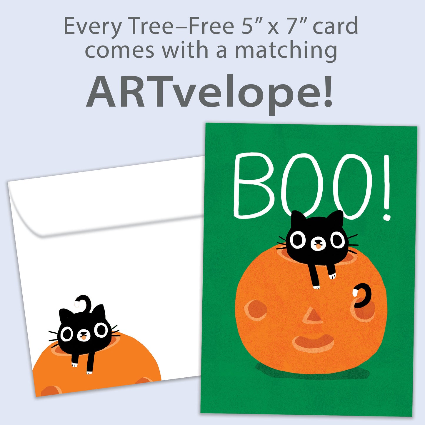 Boo Cat Halloween Card