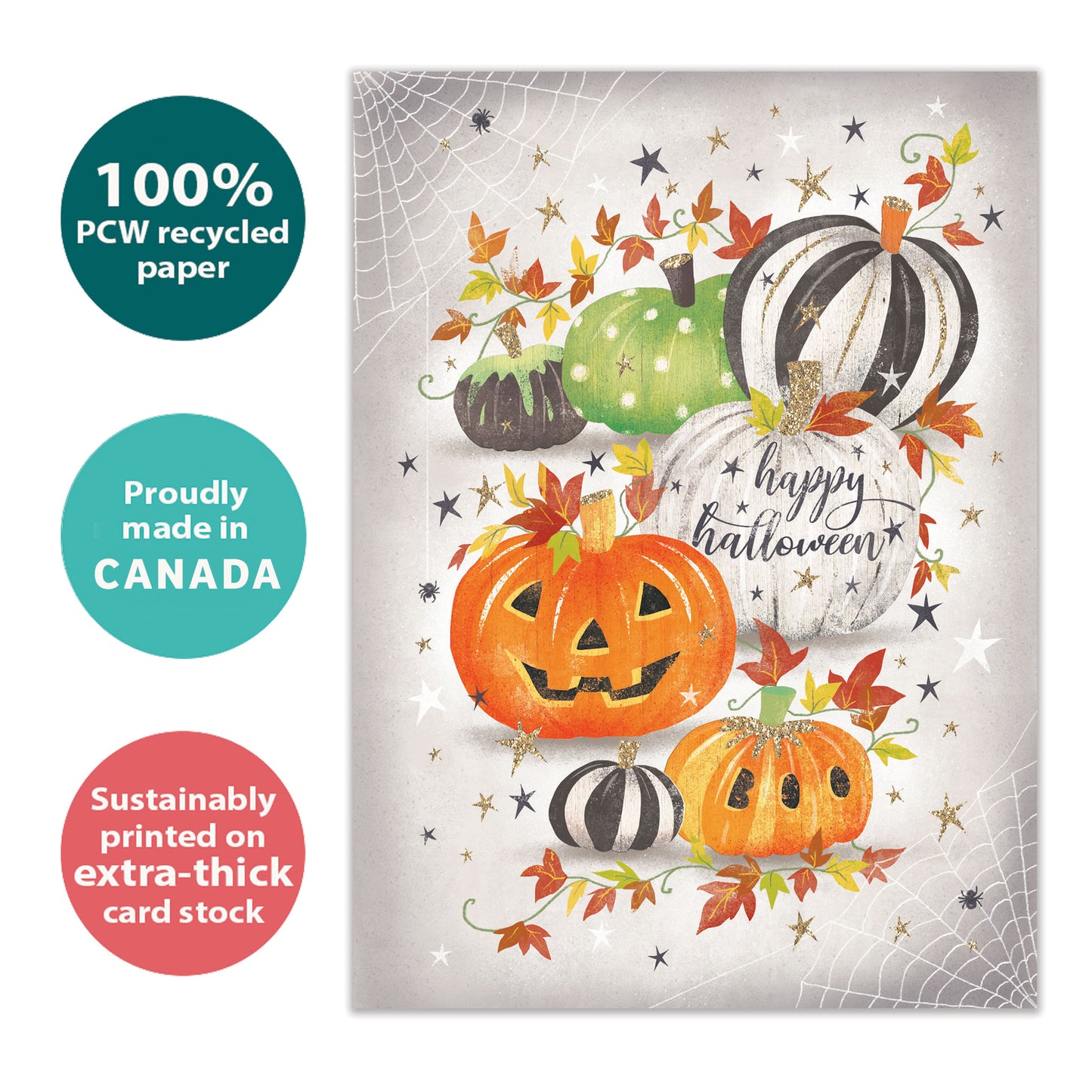 Spooky Spiders Halloween Card