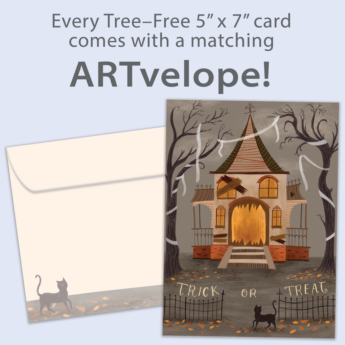 Haunted House Halloween Card