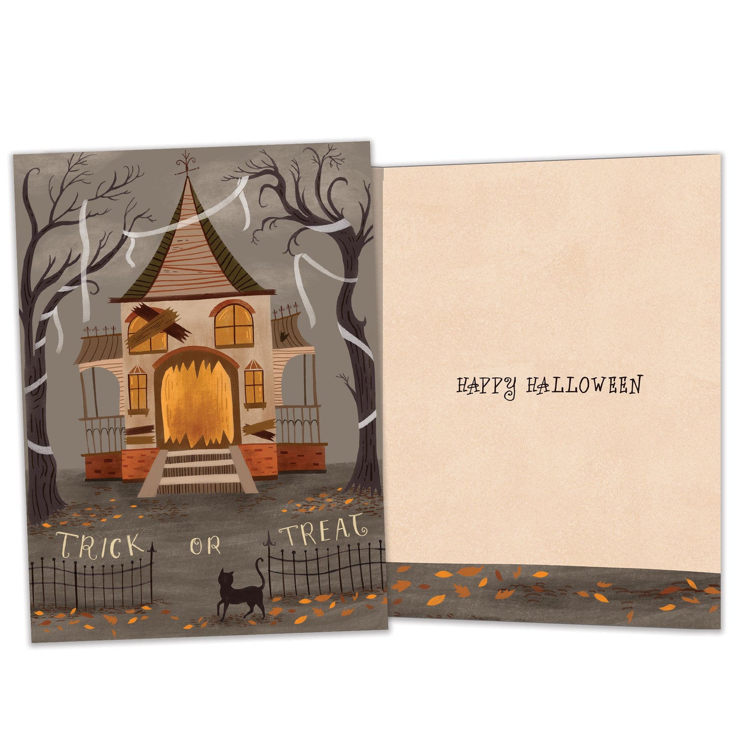 Haunted House Halloween Card