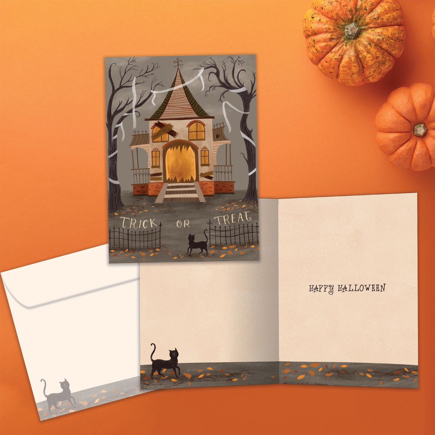 Haunted House Halloween Card