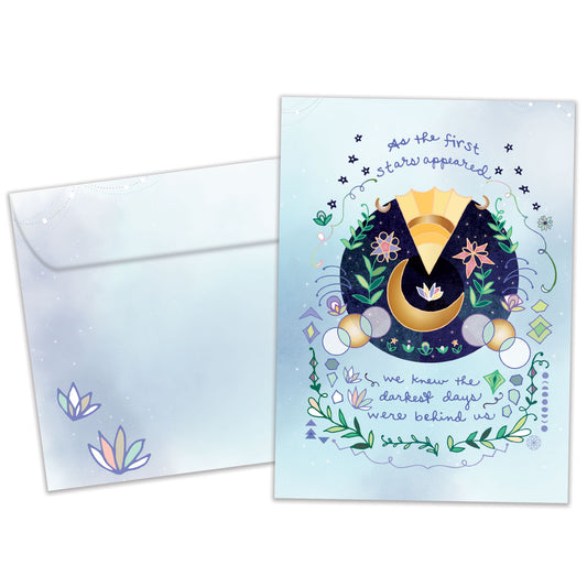 First Stars Appear Solstice Card