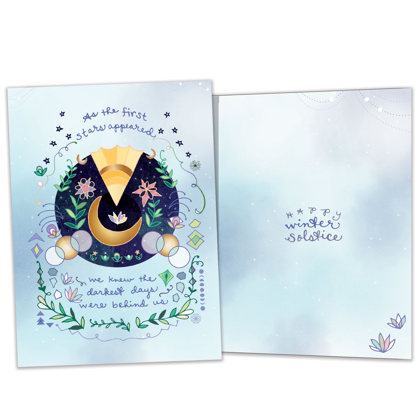First Stars Appear Solstice Card