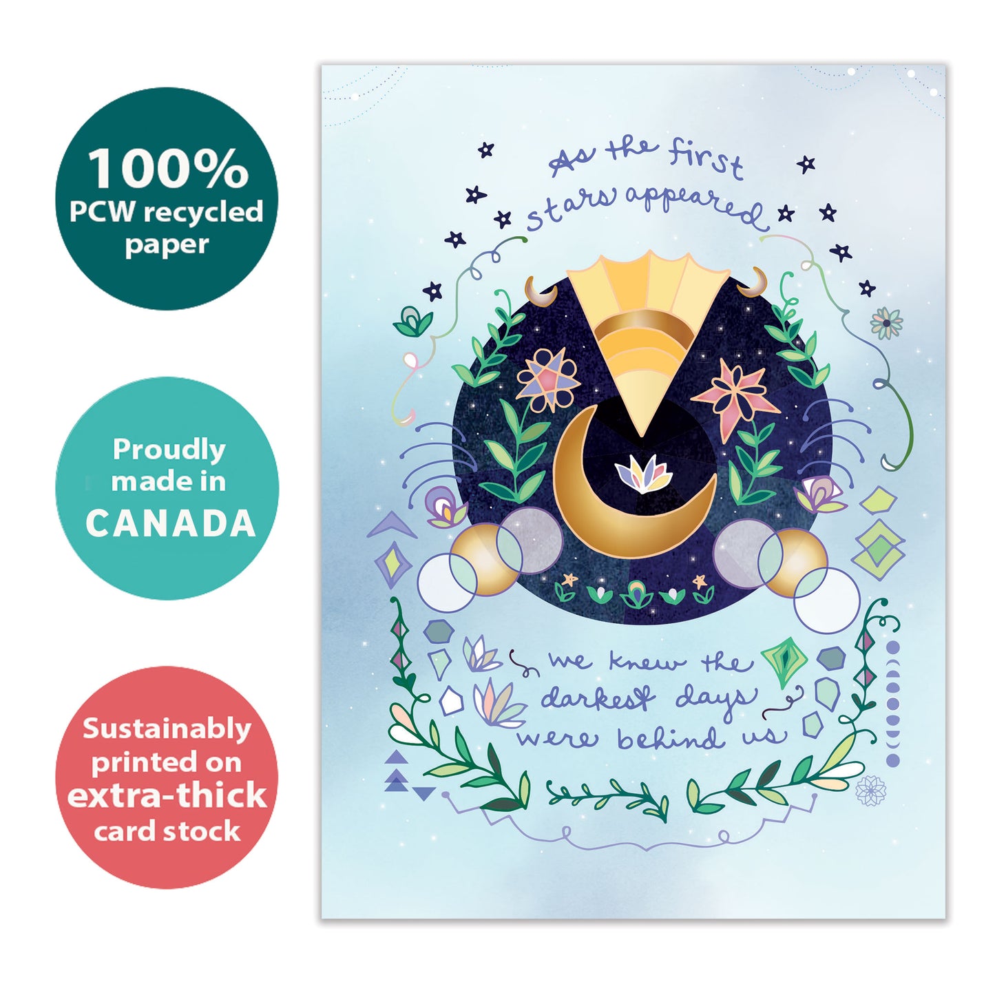 First Stars Appear Solstice Card