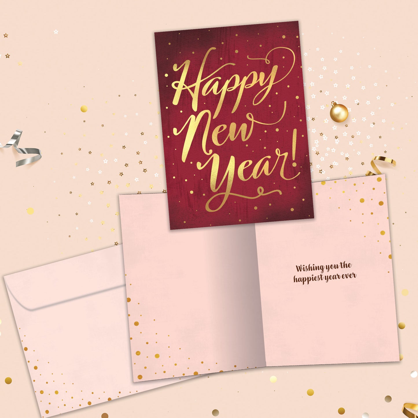 Golden New Year’s Card