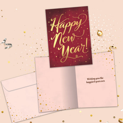 Golden New Year’s Card
