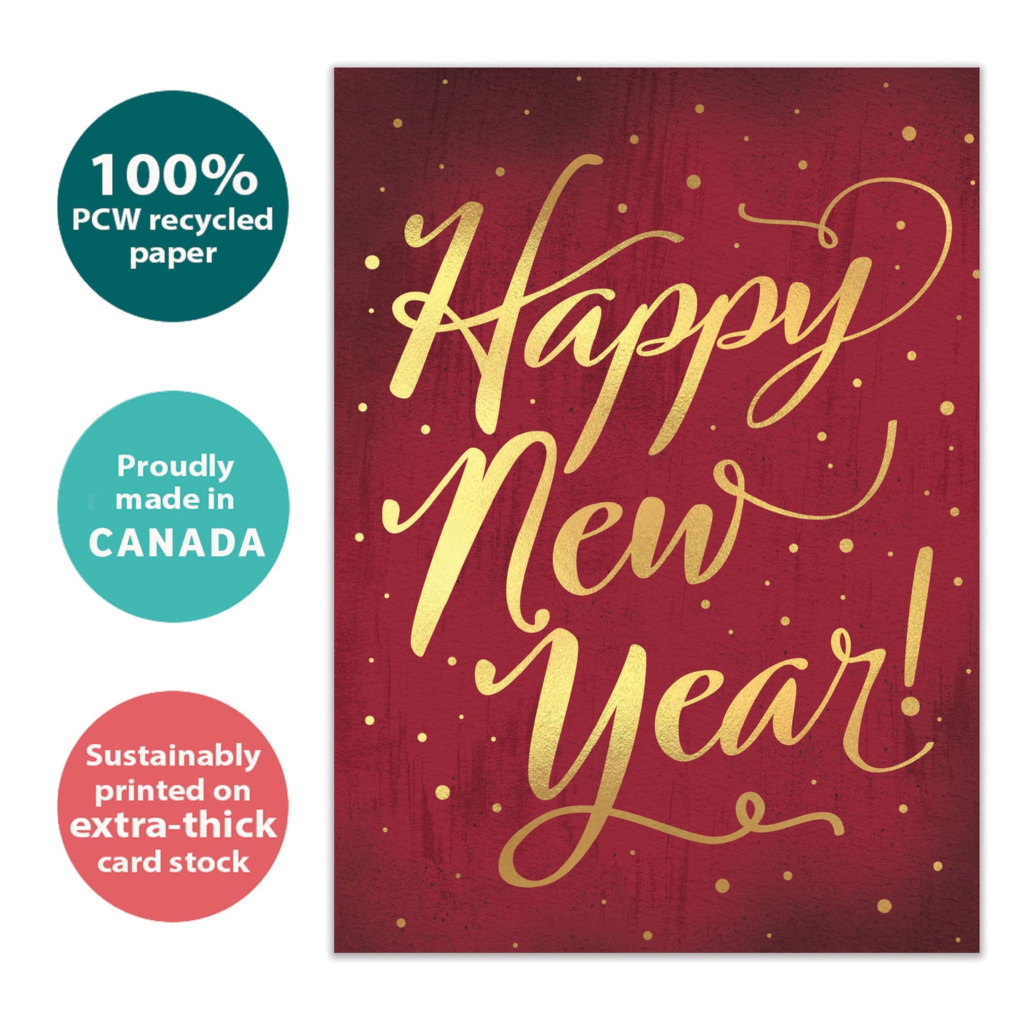 Golden New Year’s Card