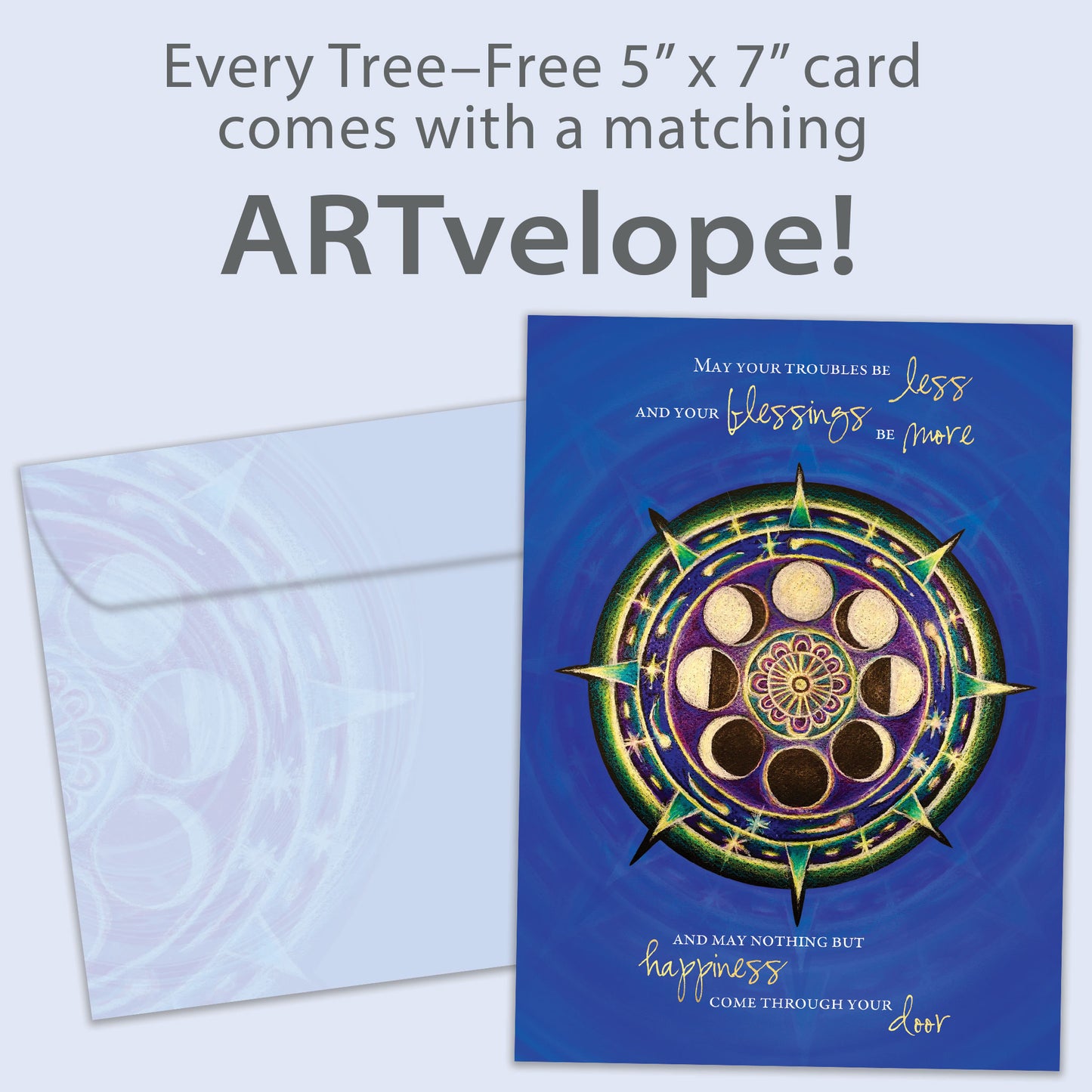 New Year Mandala Irish Blessing New Year’s Card