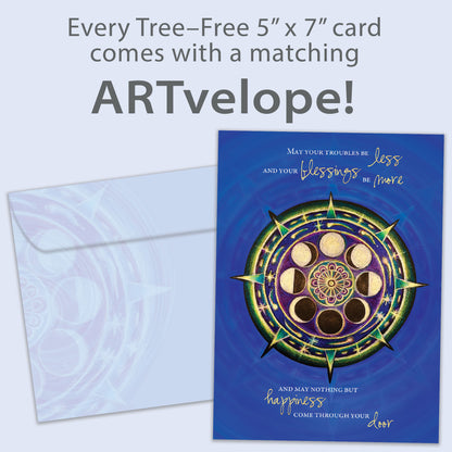 New Year Mandala Irish Blessing New Year’s Card