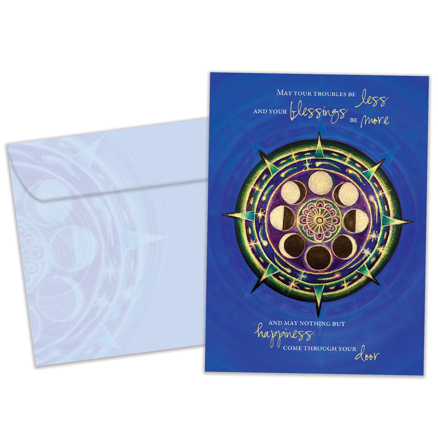 New Year Mandala Irish Blessing New Year’s Card