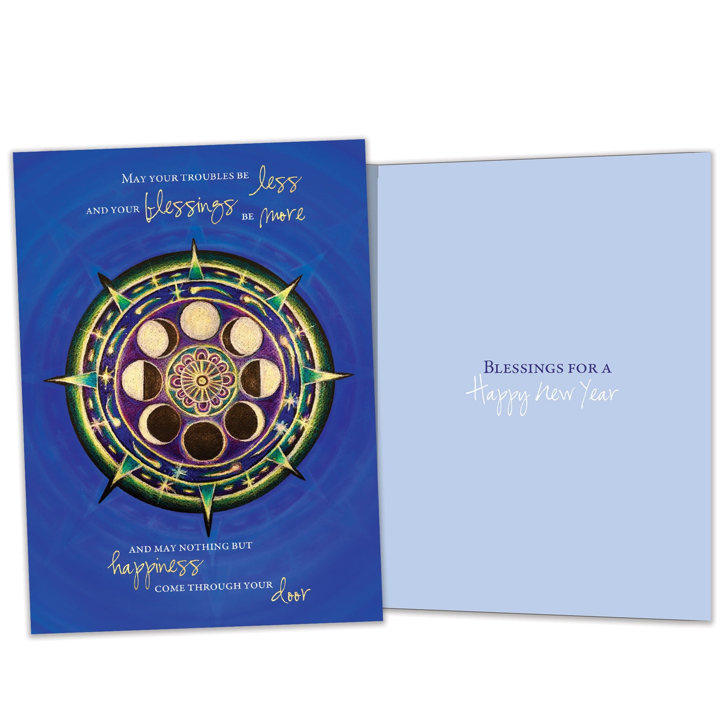 New Year Mandala Irish Blessing New Year’s Card