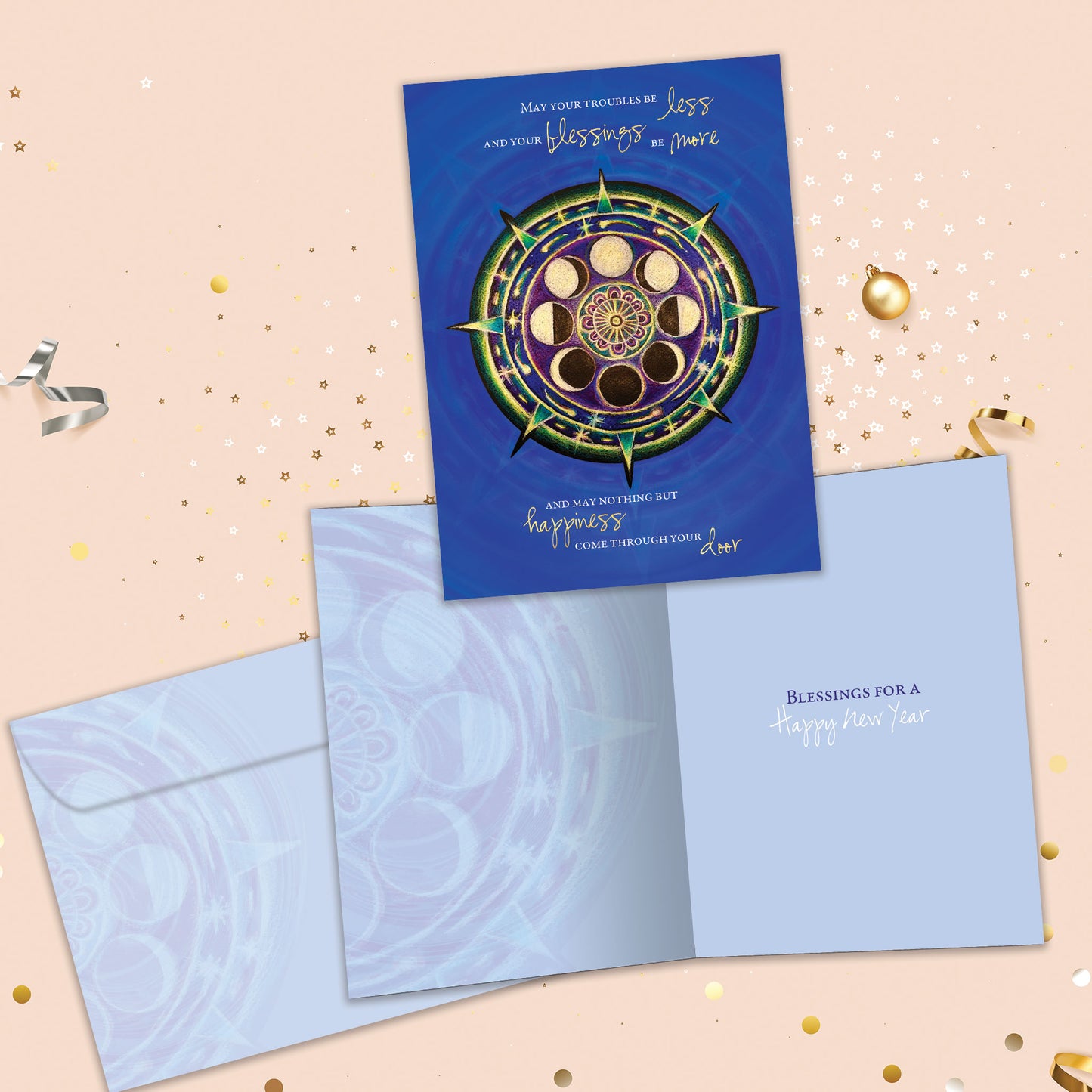 New Year Mandala Irish Blessing New Year’s Card