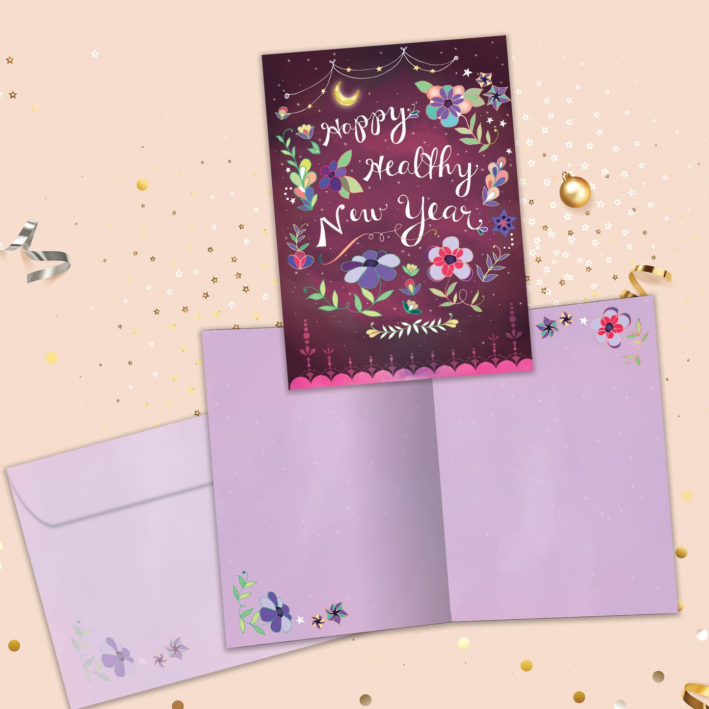 Starry Sky New Year New Year’s Card