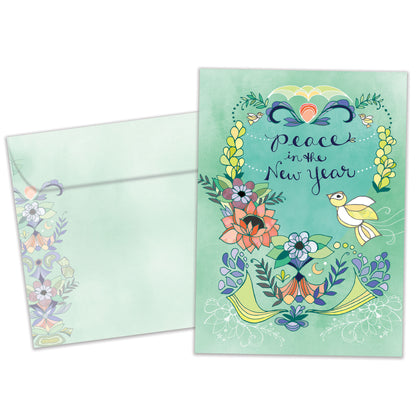Peace In The New Year New Year’s Card