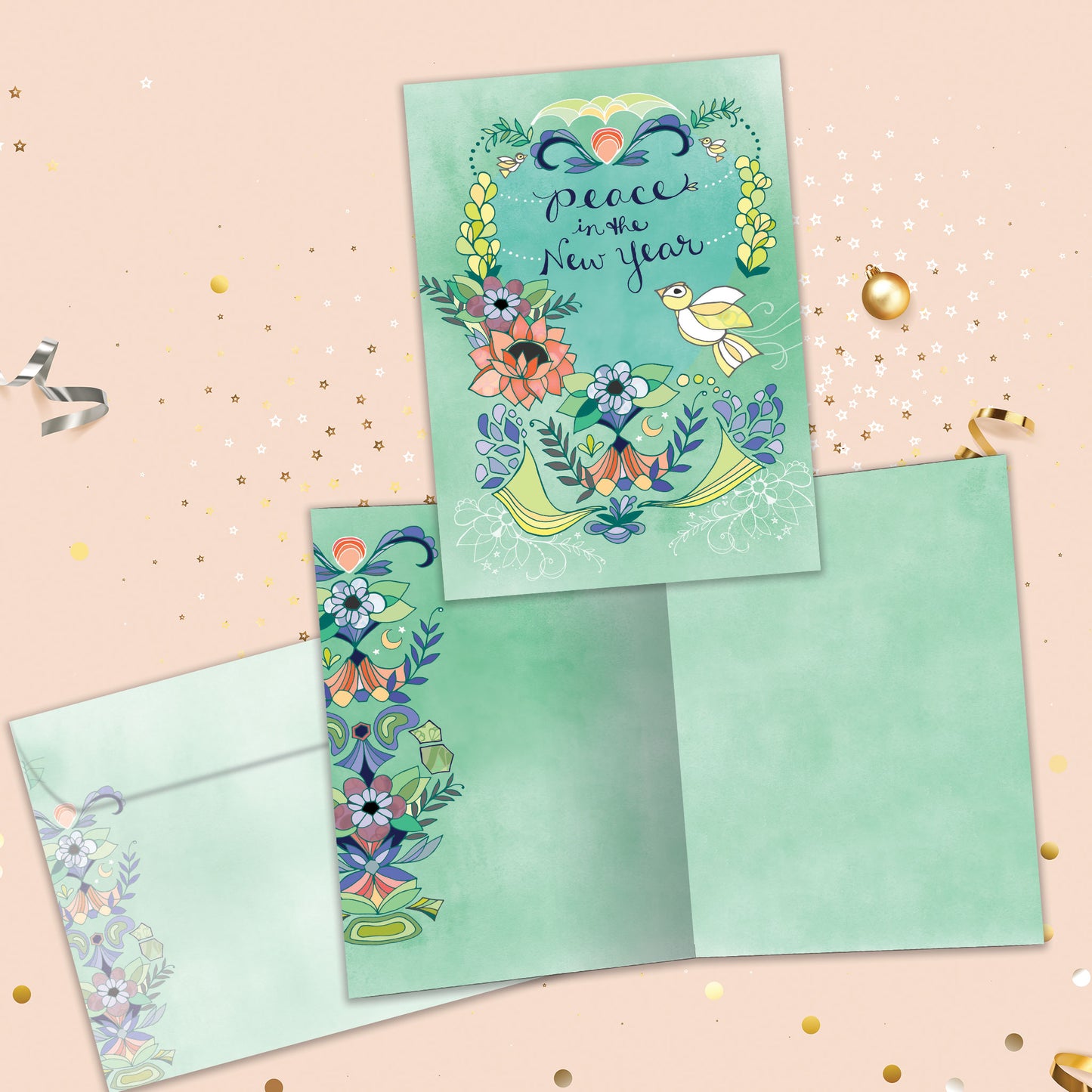 Peace In The New Year New Year’s Card