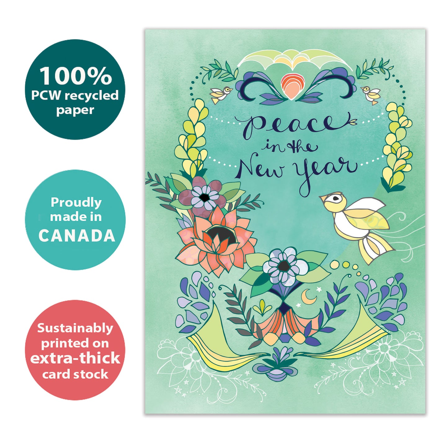 Peace In The New Year New Year’s Card