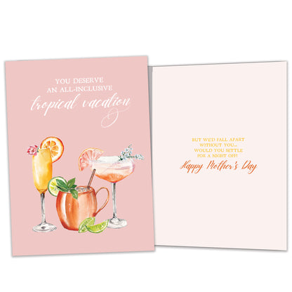 Tropical Vacation Mother’s Day Card