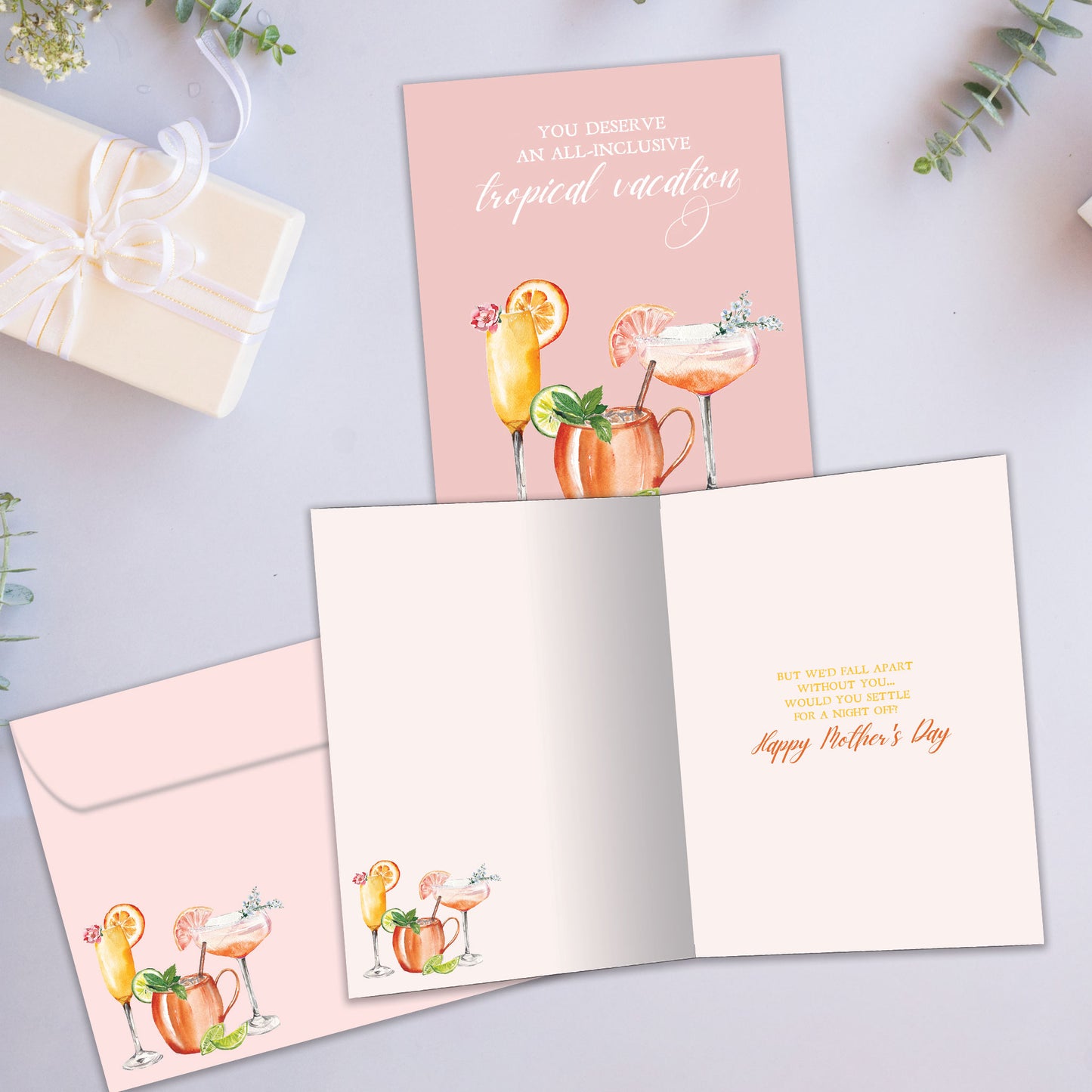 Tropical Vacation Mother’s Day Card
