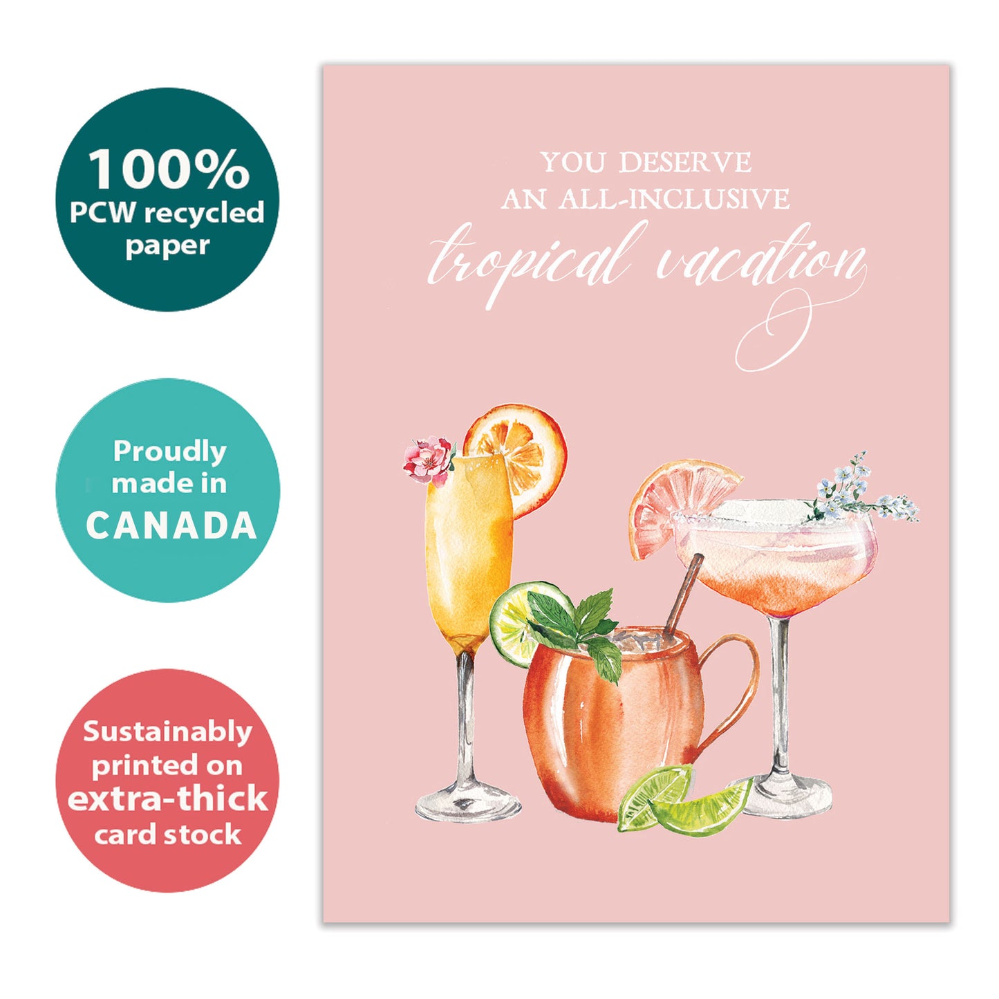 Tropical Vacation Mother’s Day Card