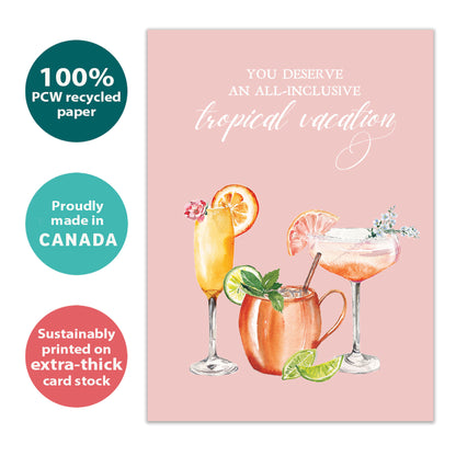 Tropical Vacation Mother’s Day Card